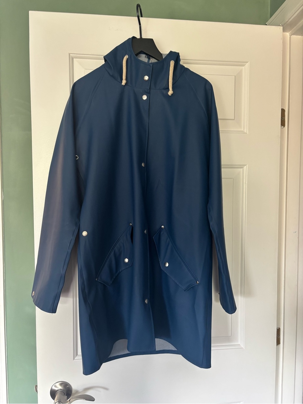 Dark Blue Elka Sonderby Rain Jacket